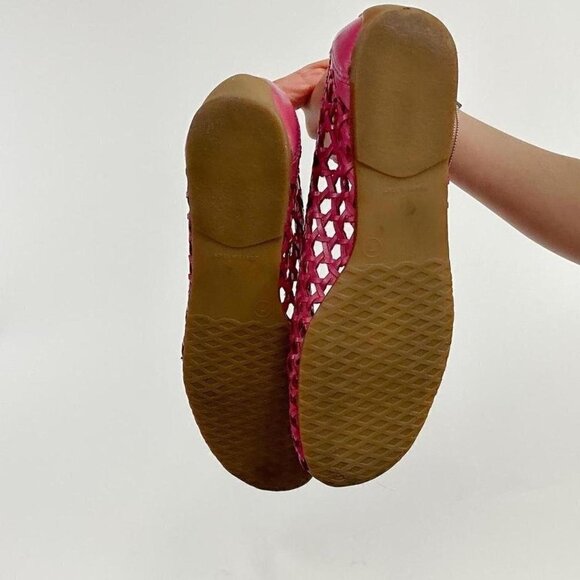 Pink weaved ballerina flats by Jessica - Picture 5 of 8